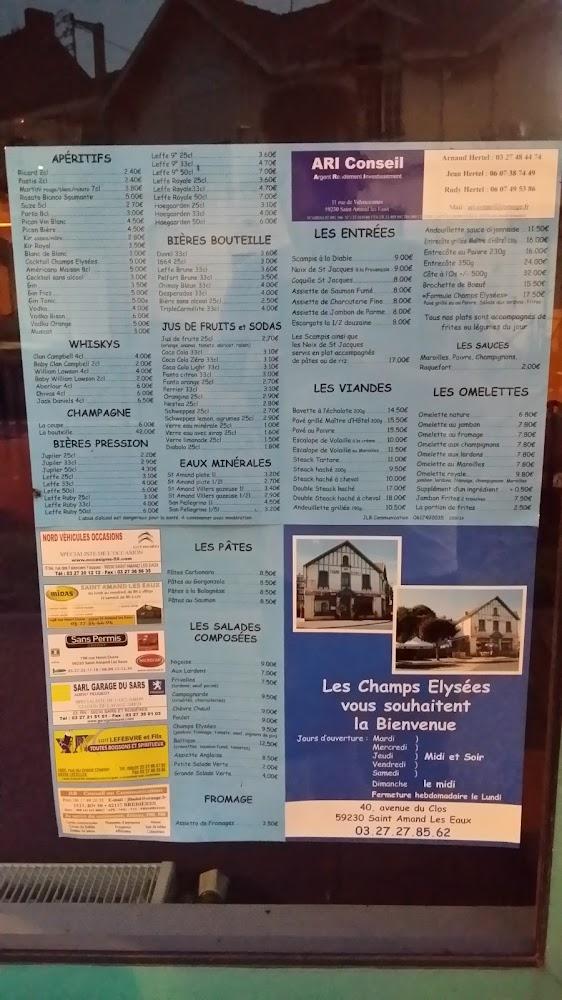 Aux Champs Elysées-Brasserie - Menu Image 1